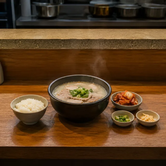 혼밥용 국밥 상차림
